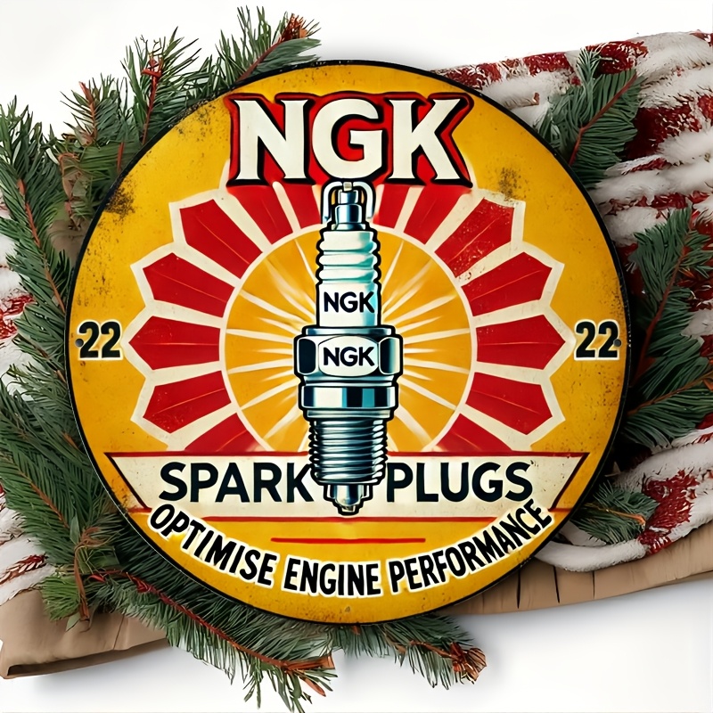NGK 스파크 플러그 금속 주석 표지판, 20.32x2 - Vintage Collectible Plates 리뷰 및 가격