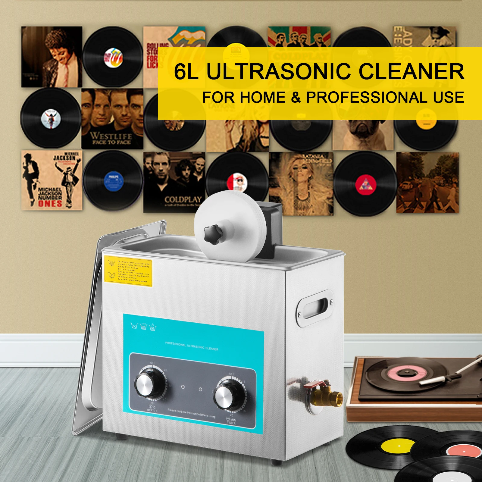 시하오 6L 비닐 레코드 클리너 노브 180W 초음파  - Vinyl Record Cleaner 리뷰 및 가격