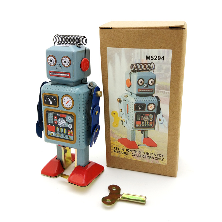 빈티지 MS294 틴 소재의 자동 회전 로봇, 복고풍  - Vintage Collectibles Store 리뷰 및 가격